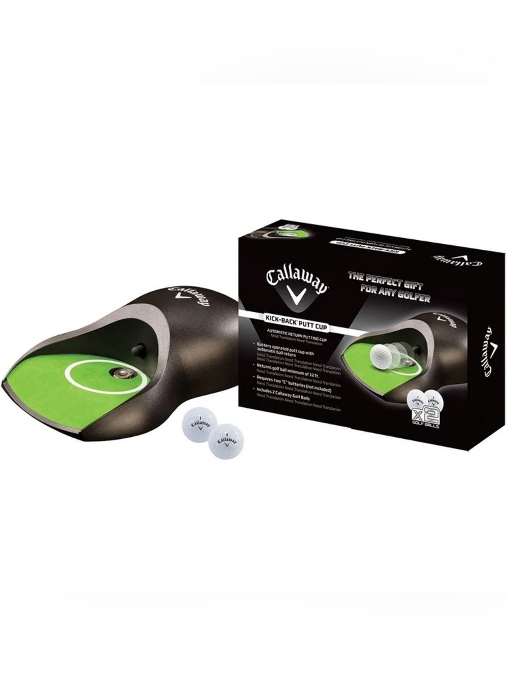 Callaway Black and Green Kickback Putt Cup